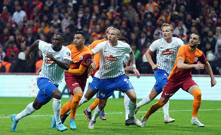 Galatasaray Çaykur Rizespor! Rize ekibi 2 kez öne geçti ama...