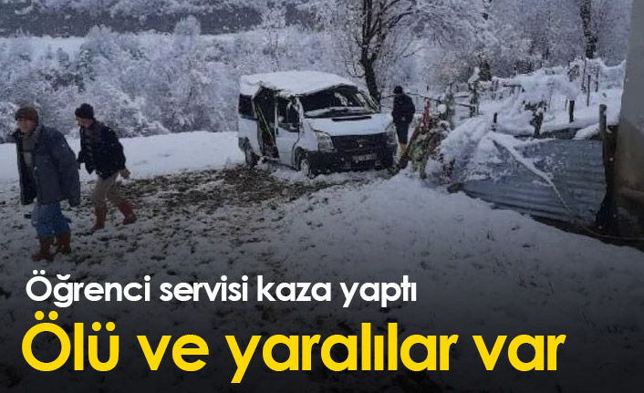 Servis kaza yaptı; 1 öğrenci hayatını kaybetti, 7 yaralı