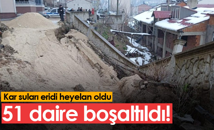 Ordu'da heyelan: 51 daire boşaltıldı