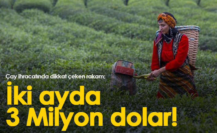 İki ayda 3 Milyon Dolarlık çay ihracatı!