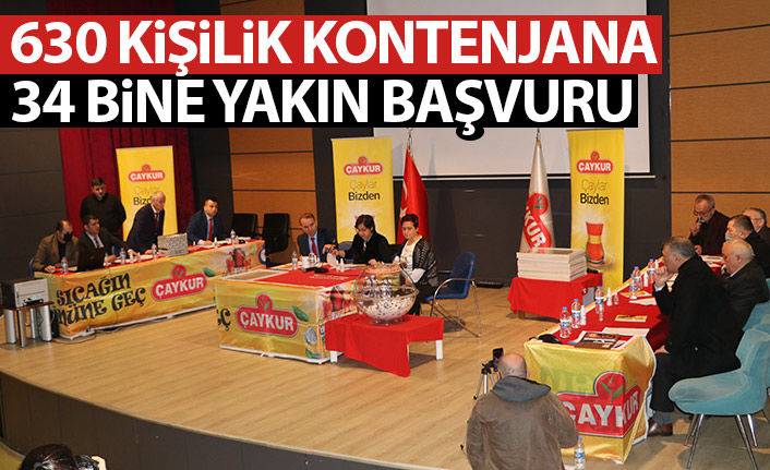 ÇAYKUR'da 630 kişilik işçi kontenjanına 34 bine yakın başvuru