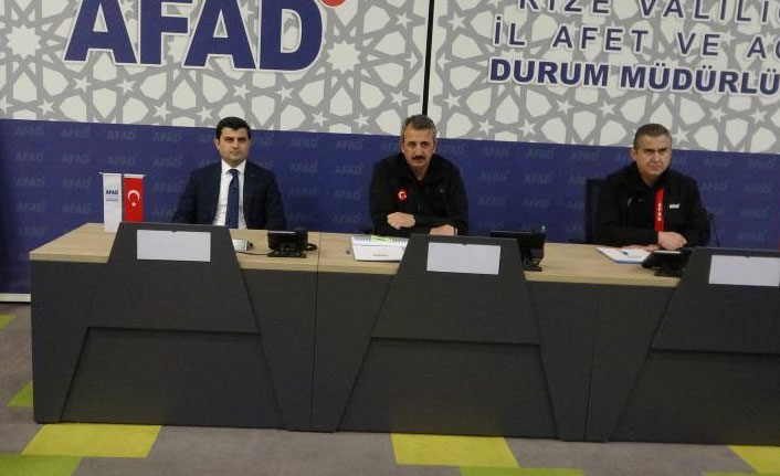 AFAD Başkanı Yunus Sezer Rize’de