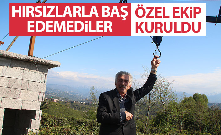 Rize'de varangel hırsızları için özel ekip