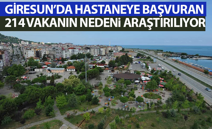 Giresun'da hastaneye başvuran 214 vakanın nedeni araştırılıyor!