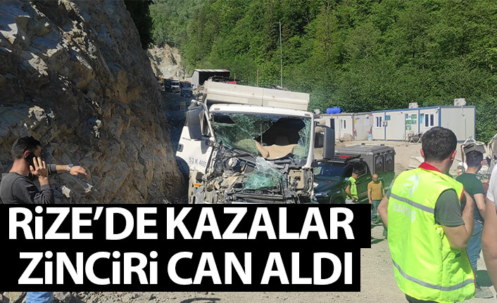 Rize'de talihsiz kazalar serisi can aldı!