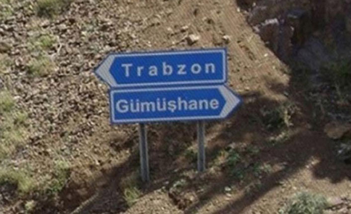 Trabzon-Gümüşhane yolunda çalışma. 6 Haziran 2022