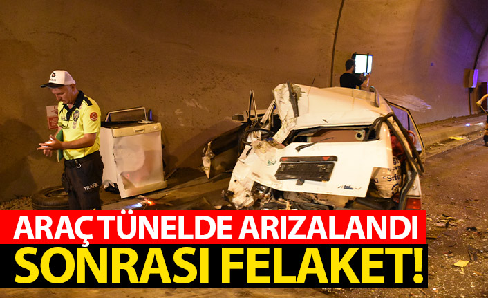 Ordu'da otomobil tünelde arızalandı! Sonrası felakete dönüştü