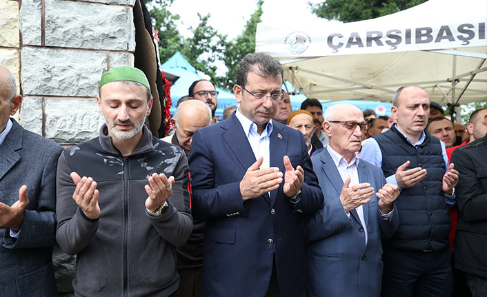 Ekrem İmamoğlu, Trabzon'da cenaze törenine katıldı!