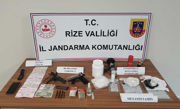 Rize'de uyuşturucu operasyonunda 1 kişi gözaltına alındı