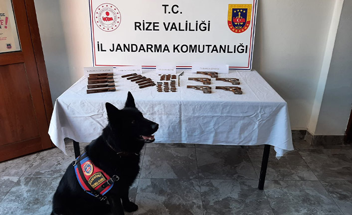 Rize'de kaçak silah atölyesine baskın