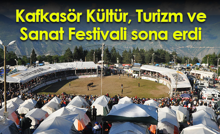 Artvin'de 41'incisi düzenlenen "Kafkasör Kültür, Turizm ve Sanat Festivali" sona erdi