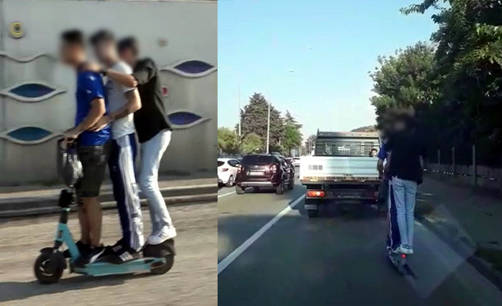 Scooter ile ölüme davetiye çıkardılar