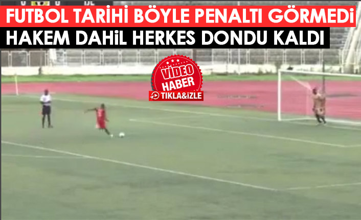 Dünya futbol tarihi böyle bir penaltı görmedi!