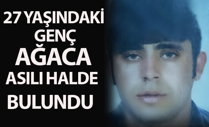 27 yaşındaki genç ağaca asılı halde bulundu