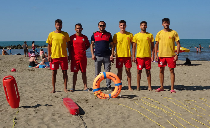 Ordu sahillerinde boğulma olaylarına anında müdahale ediyorlar