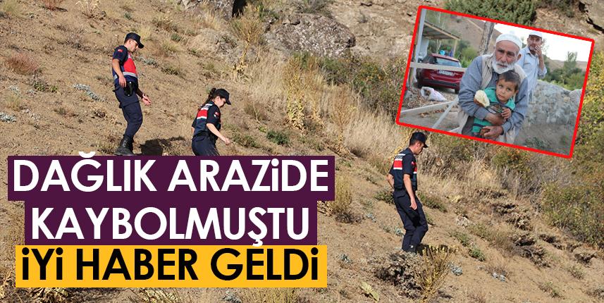 Bayburt'ta kaybolan 3 yaşındaki çocuk, 6 saat sonra bulundu