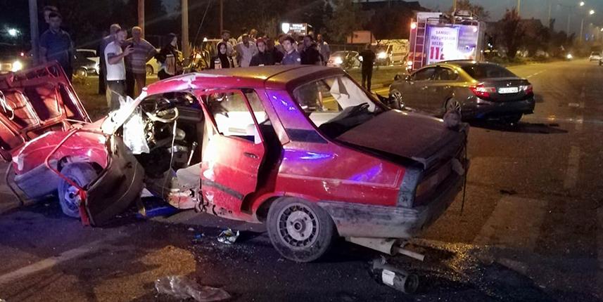 Samsun'da trafik kazası: 8 yaralı