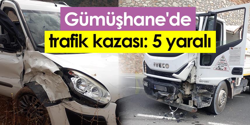 Gümüşhane'de trafik kazası: 5 yaralı