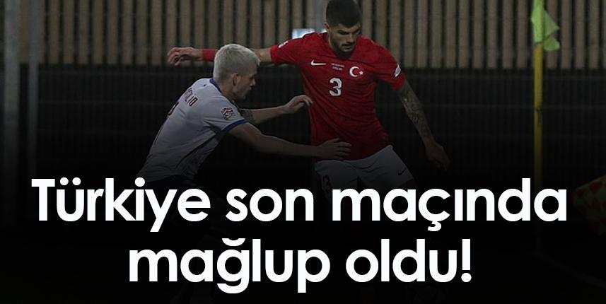 Türkiye son maçında mağlup oldu