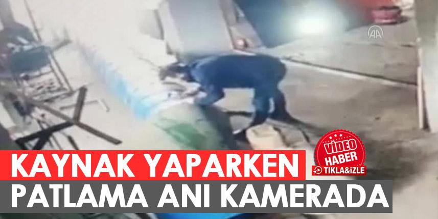 Minare yapacaktı! Varillere kaynak yaparken patlama!