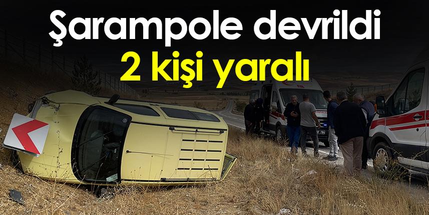 Bayburt'ta trafik kazası! 2 yaralı