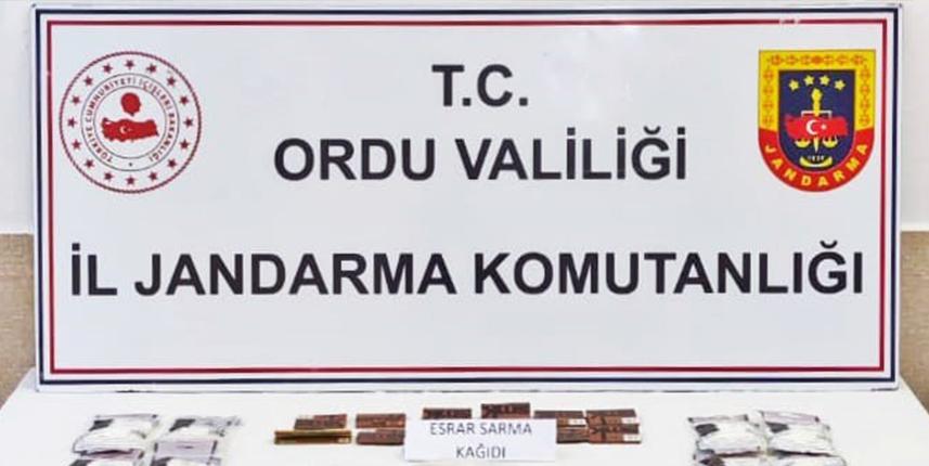 Ordu'da uyuşturucu operasyonu! 2 şüpheliden 1'i tutuklandı