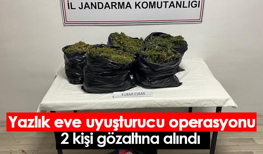 Samsun'da yazlık eve uyuşturucu operasyonu: 2 gözaltı