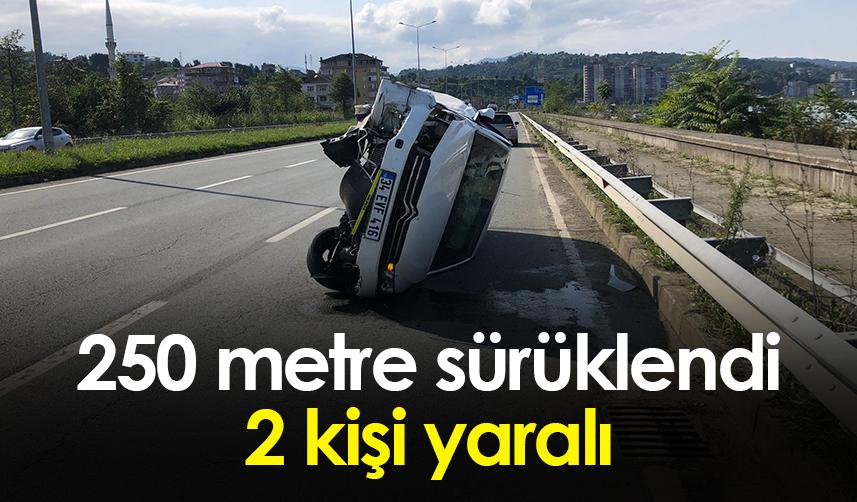 Rize'de park halindeki araca çarptı 250 metre sürüklendi! 16 Ekim 2022