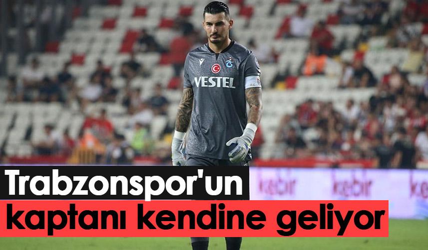 Trabzonspor'un kaptanı kendine geliyor