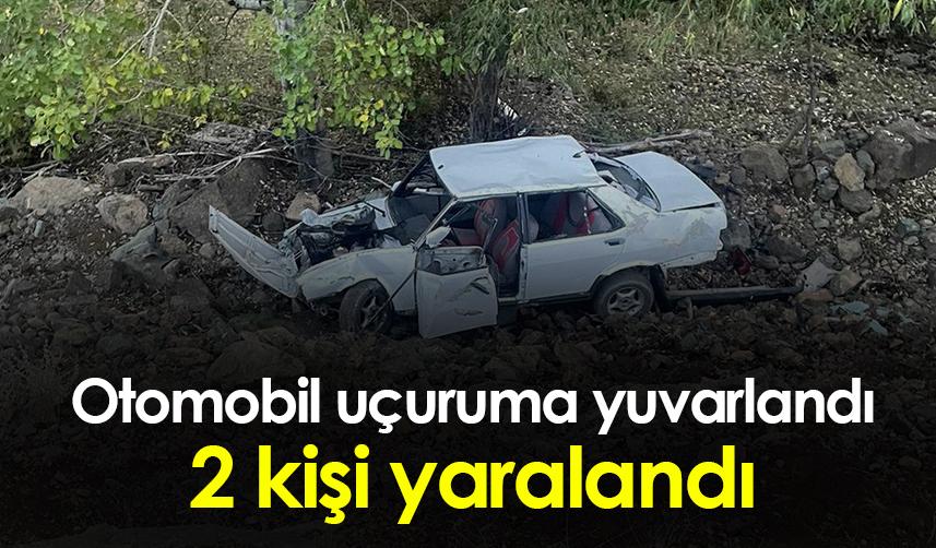 Gümüşhane'de otomobil 20 metrelik uçuruma yuvarlandı: 2 yaralı