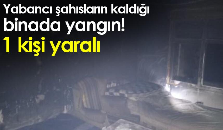 Rize'de yabancı şahısların kaldığı binada yangın! 1 yaralı 26 Ekim 2022