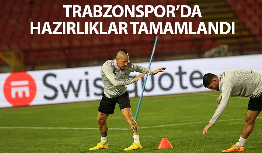 Trabzonspor'da Kızılyıldız maçı hazırlıkları tamamlandı