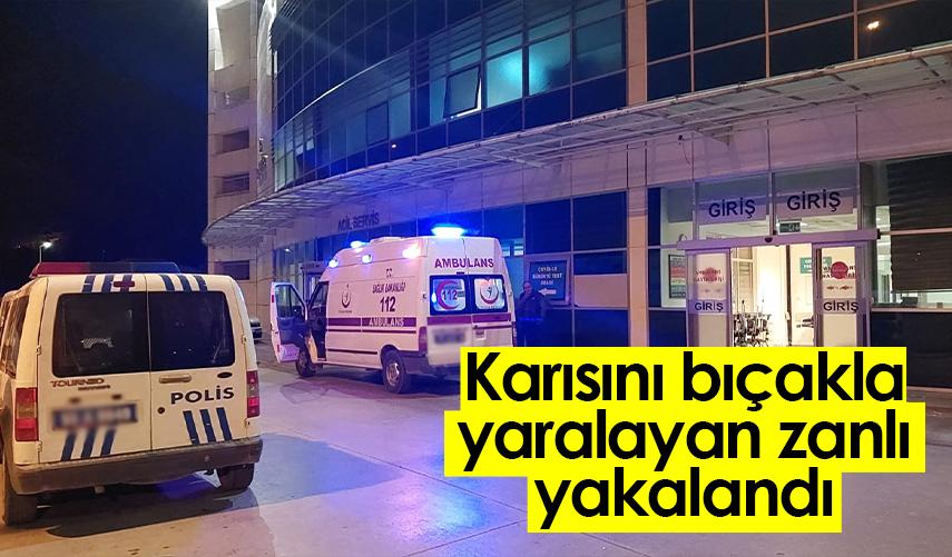 Samsun'da karısını bıçakla yaralayan zanlı yakalandı