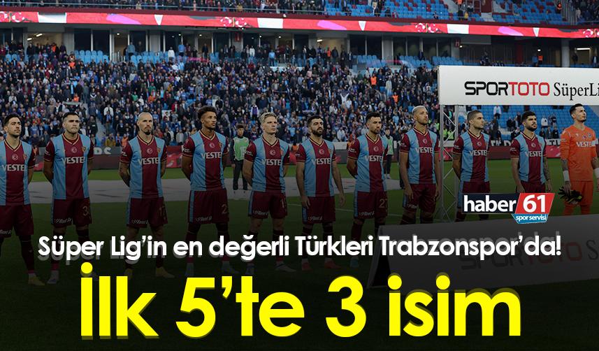 Süper Lig’in en değerli Türkleri Trabzonspor’da! İlk 5’te 3 isim