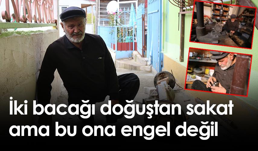 Gümüşhane'de iki bacağı sakat olan Köprülü'ye engel yok