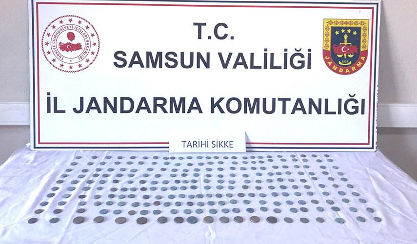 Samsun'da 237 sikke ele geçirildi