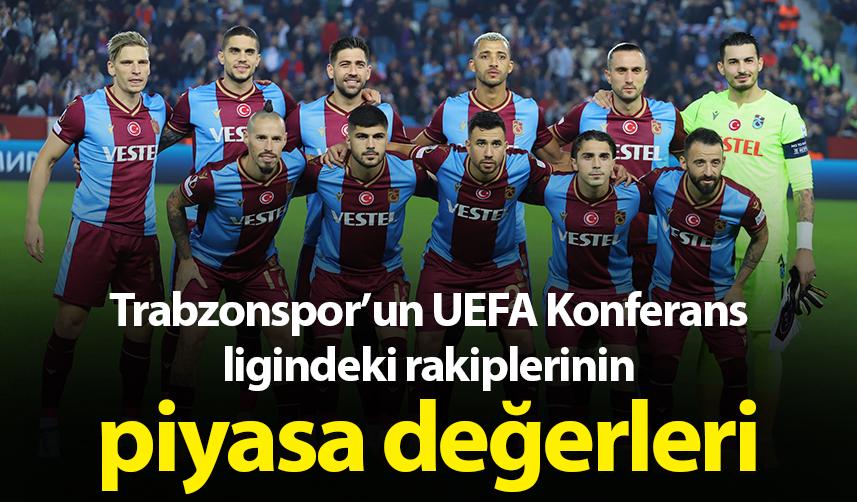 Trabzonspor’un UEFA Konferans ligindeki rakiplerinin piyasa değerleri