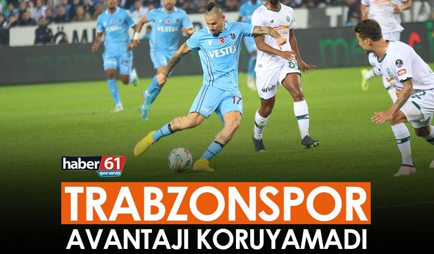 Trabzonspor avantajı koruyamadı