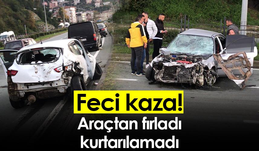 Rize'de feci kaza! 1 Ölü