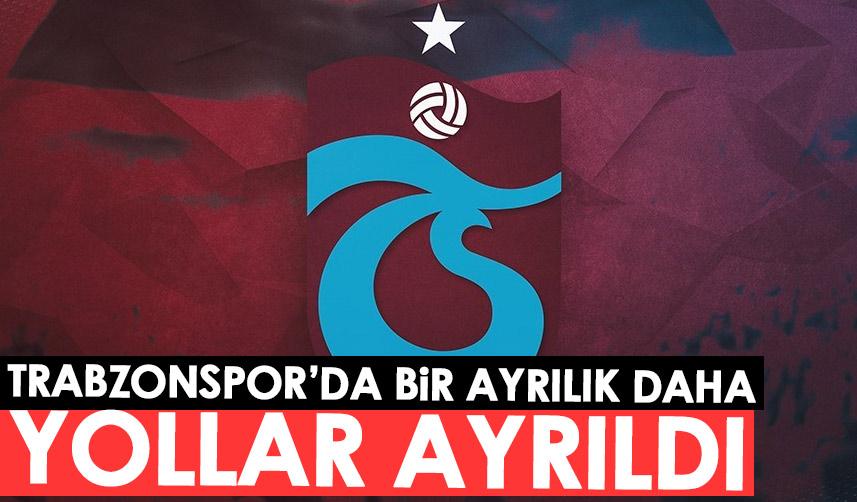 Trabzonspor’da bir ayrılık daha! 1,5 ay görevde kalabildi