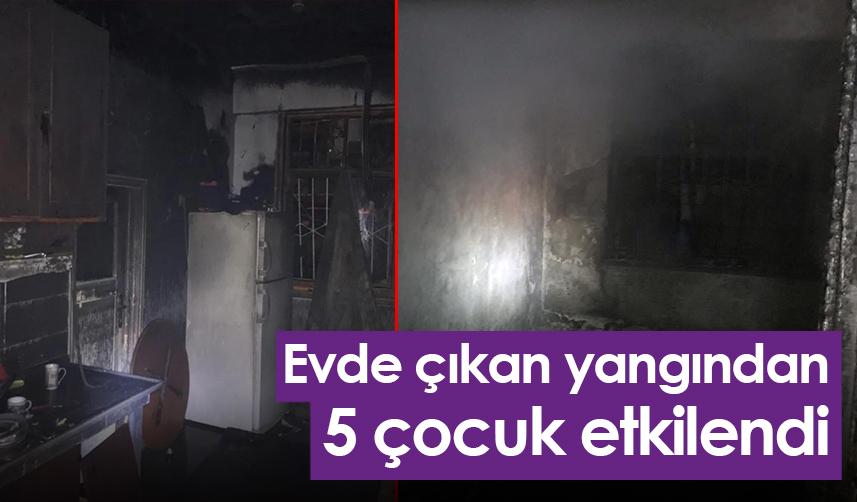 Artvin'de bir evde çıkan yangında 5 çocuk dumandan etkilendi