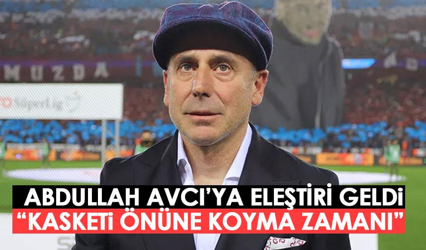 Trabzonspor’un puan kaybı sonrası Abdullah Avcı’ya eleştiri “Kasketi önüne koyma zamanı”