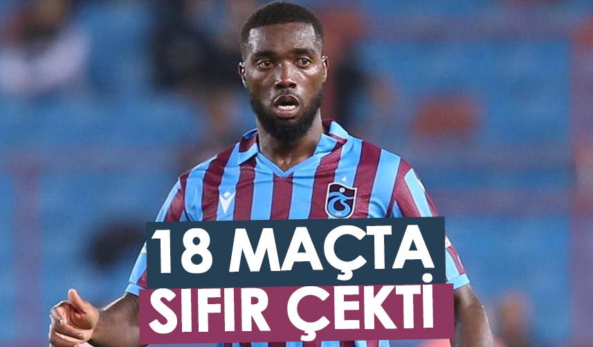 Trabzonspor'da Djaniny hayal kırıklığı yarattı! 18 maçta sıfır çekti