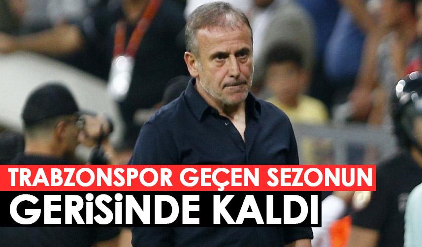 Trabzonspor geçen sezonun gerisinde kaldı