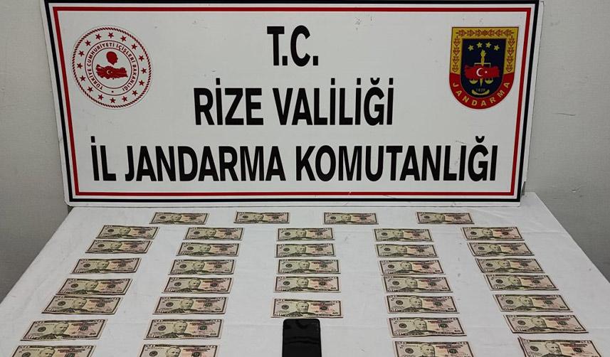 Rize'de sahte dolar operasyonu