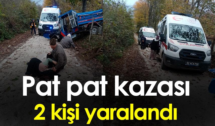 Ordu'da pat pat kazası! 2 kişi yaralı