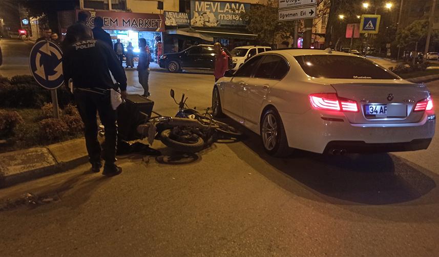 Samsun'da otomobil ile motosiklet çarpıştı: 1 yaralı