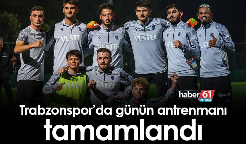 Trabzonspor’da günün antrenmanı tamamlandı