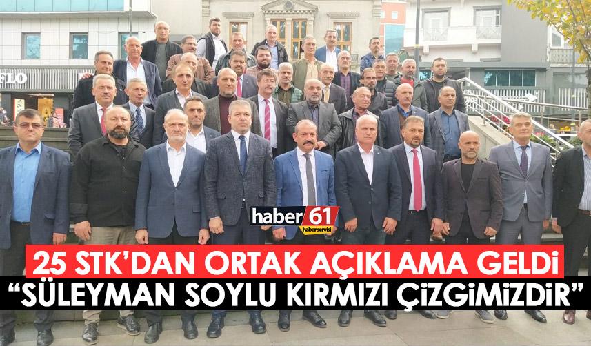 Trabzon’da 25 STK’dan Özgür Özel’e sert tepki: Süleyman Soylu bizim kırmızı çizgimizdir