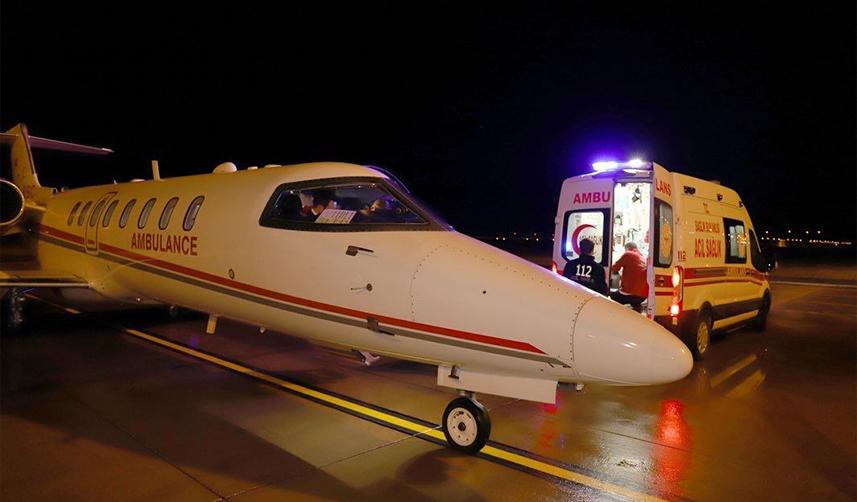 Ordu'da yenidoğan bebek ambulans uçakla İstanbul'a sevk edildi